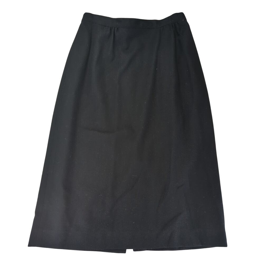 Vintage Barclay Square 100% Pure‎ Wool Midi Skirt Women's Size 10 Made in USA